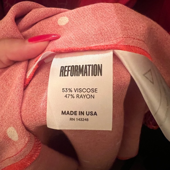 Reformation Anouk polka dot wrap dress - Picture 5 of 5